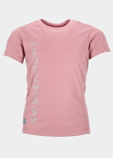 Swedemount Training Logo Tee G Jr Dusty Rose Melange/Reflective 130 T-Shirts