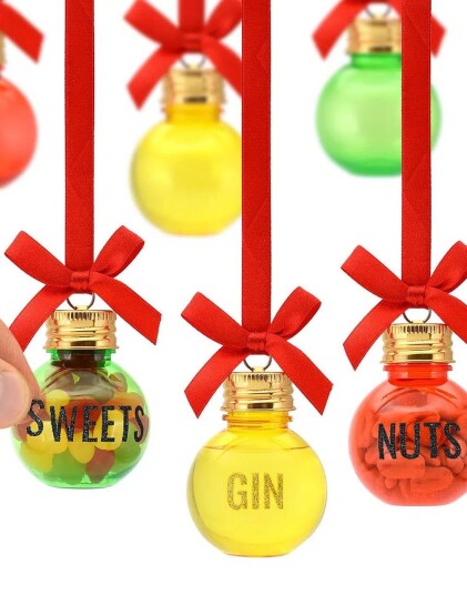 Gifts Tomorrow Fyll Selv Juletrekuler Pakke med 6 stk + Bokstav Klistremerker CKB XB18