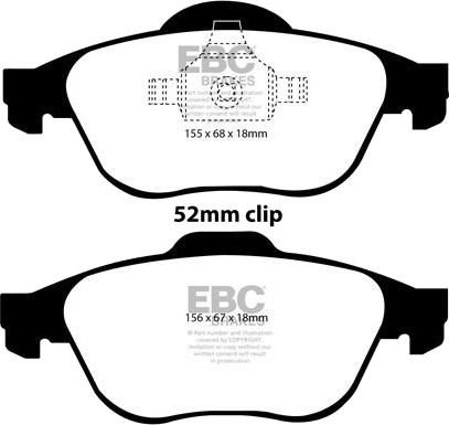 EBC Brakes DP41394R Bremseklosser