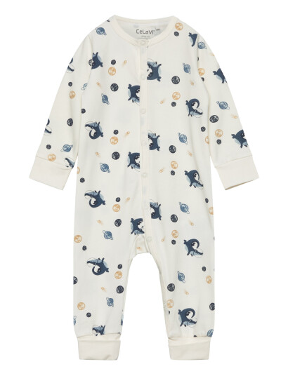 CeLaVi Nightsuit W. Aop - Cream - 70