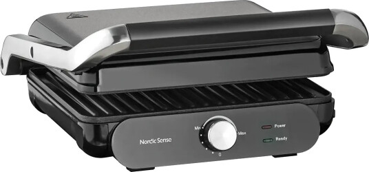 Nordic Sense Paninigrill Aft. Plader 2000 Watt - Black - 33.6X32.6X12CM x 33.6