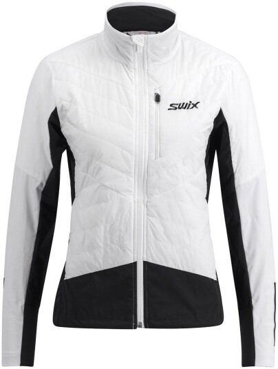 Swix Dynamic Hybrid Insulated Jacket Dame Bright Whtite/Black XS Swix Dynamic Hybrid Insulated Jacket Dame Bright Whtite/Black XS
