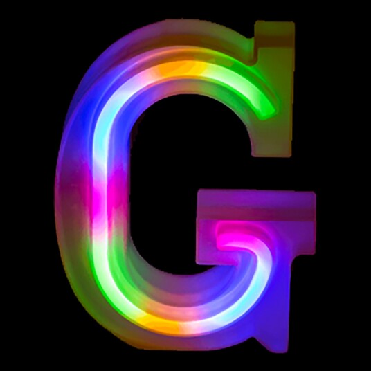 Out of the Blue LED Bokstav Neon - Bokstav G