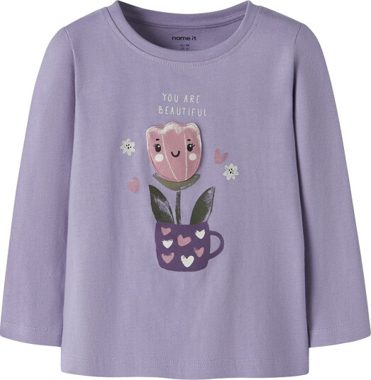 Name It Genser NmfOnelia Arvestykke Lilac Name It 6 år (116) Genser Lilla Rosa