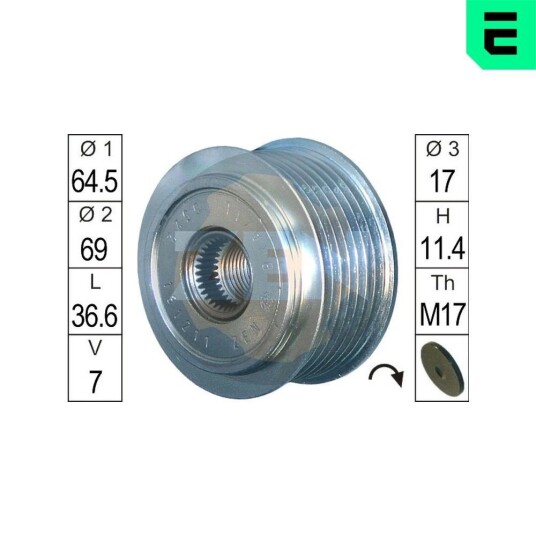 Dynamo remhjul ERA ZN5522 Dynamo remhjul ERA ZN5522