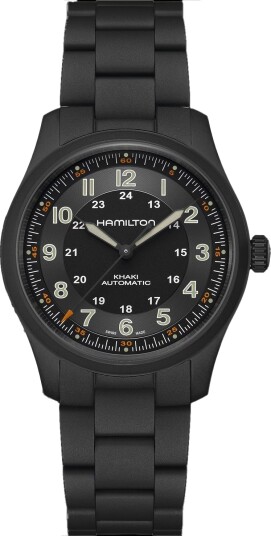 Hamilton Khaki Field Titanium Auto H70215130 - Herre - 38 mm - Analog - Automatisk - Safirglass