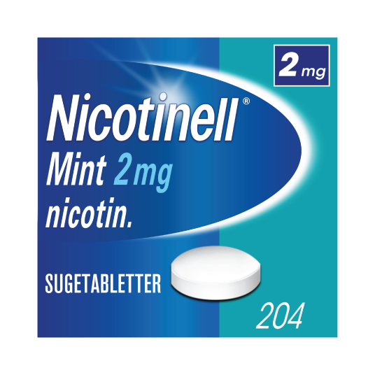 Nicotinell 2 mg sugetabletter Mint 204 stk. Nicotinell 2 mg sugetabletter Mint 204 stk.