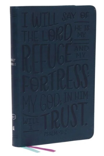 Kjv, Thinline Youth Edition Bible, Verse Art Cover Collection, Leathersoft, Teal, Red Letter, Comfor Av Thomas Nelson