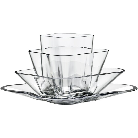 Iittala Alvar Aalto Collection Vase Blomst Klar 4-deler Iittala Alvar Aalto Collection Vase Blomst Klar 4-deler