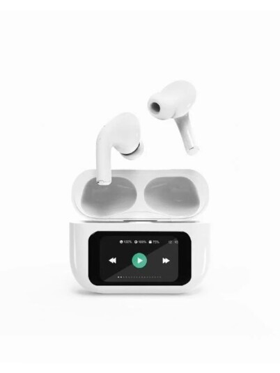 Gembird BT TWS in-ears with LCD display and ANC Hvit