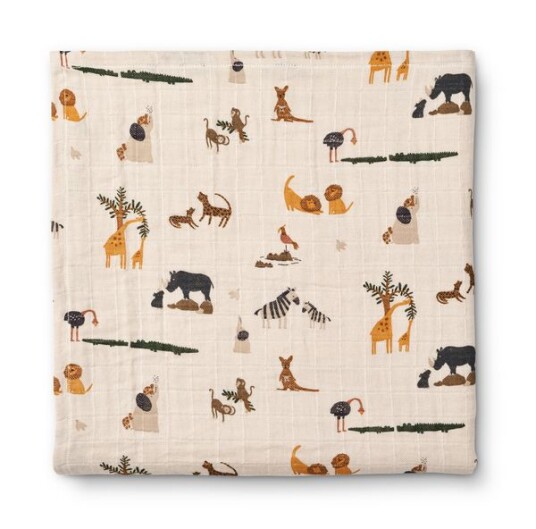 Liewood Ben Muslin Swaddle All Together Sandy