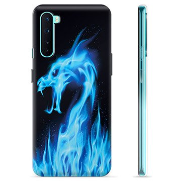 OnePlus Nord TPU-deksel Blå Flamme Drage