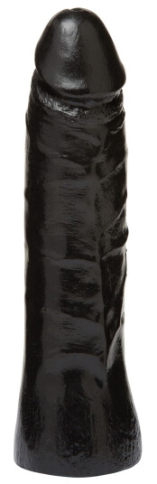 Doc Johnson Vac-U-Lock Thin Dong Dildo Sort 18 cm - Svart         - Svart
