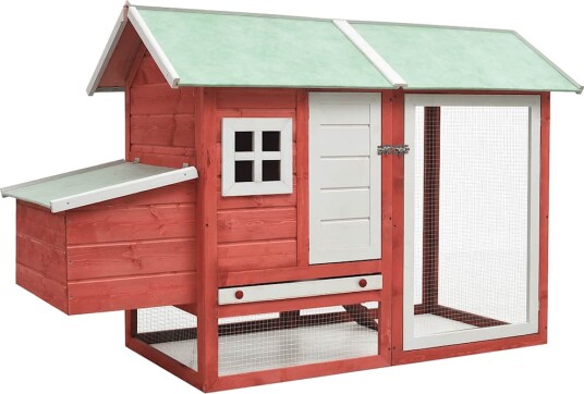 Vidaxl Kyllingbur Rød 170X81X110 cm Heltre Furu Og Gran Vidaxl Kyllingbur Rød 170X81X110 cm Heltre Furu Og Gran