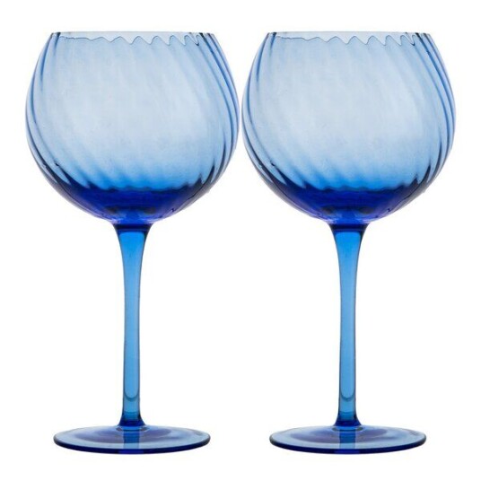 ByOn Opacity vinglass 47 cl 2 stk blå ByOn Opacity vinglass 47 cl 2 stk blå