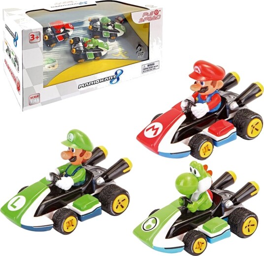 Carrera Play Mariokart Pull & Speed Mario, Luigo Og Yoshi 7 Cm Carrera Play Mariokart Pull & Speed Mario, Luigo Og Yoshi 7 Cm