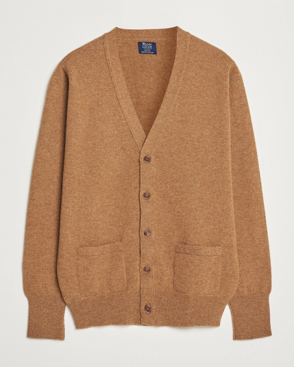 William Lockie Rob Lambswool Cardigan Driftwood William Lockie Rob Lambswool Cardigan Driftwood