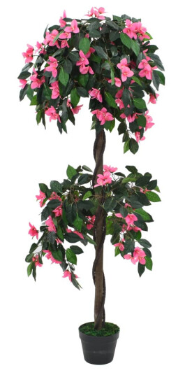 vidaXL Kunstig rododendronplante med potte 155 cm grønn og rosa vidaXL Kunstig rododendronplante med potte 155 cm grønn og rosa
