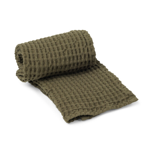 ferm LIVING Organic håndkle 50x100 cm Olive