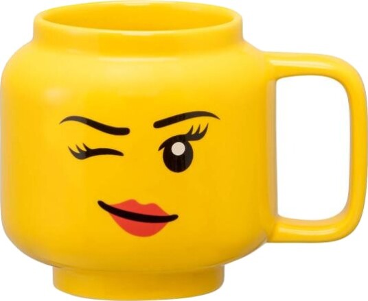LEGO® Krus 55 cl blinkefjes jente gul LEGO® Krus 55 cl blinkefjes jente gul