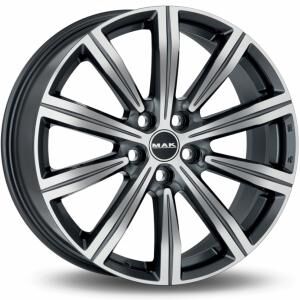 MAK Birmingham Gunmetal Machined Face 9.5x22 5x120 ET49 B72.6