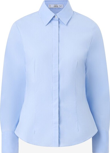 Mango Skjorte Shirt Sofia Blå