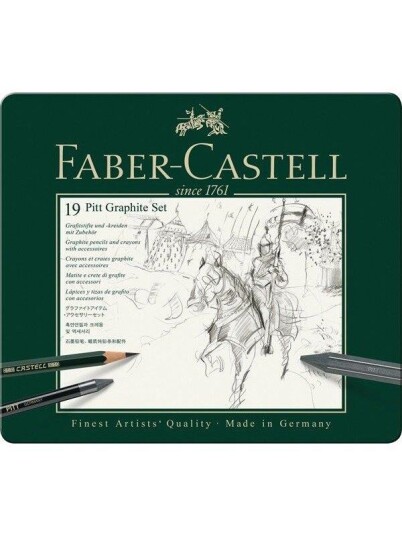 Faber Castell Set Pitt Grafitt tin of 19