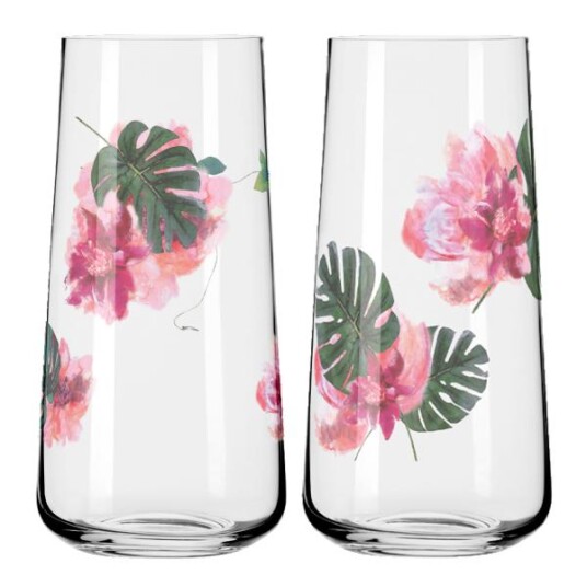 Ritzenhoff - Sommersonett allroundglass 2 stk Monstera Ritzenhoff - Sommersonett allroundglass 2 stk Monstera