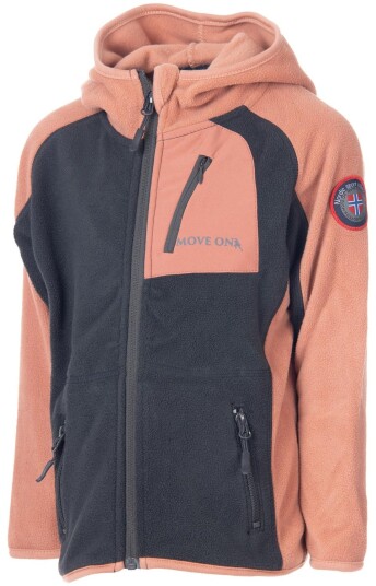 MoveOn  Florø Fleece Jacket Kids Cedar Wood   Cedar Wood 128/134 8 år
