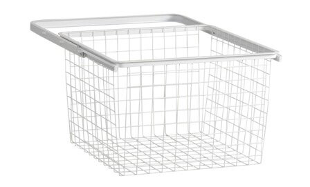 Elfa Trådkurv uttrekkbar 45/40/3 hvit 449x430x285 mm