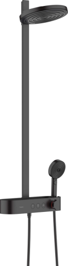 Hg Pulsify S Showerpipe 260 - 2Jet Ecosmart Med Showertablet Select 400, Matt Hg Pulsify S Showerpipe 260 - 2Jet Ecosmart Med Showertablet Select 400, Matt