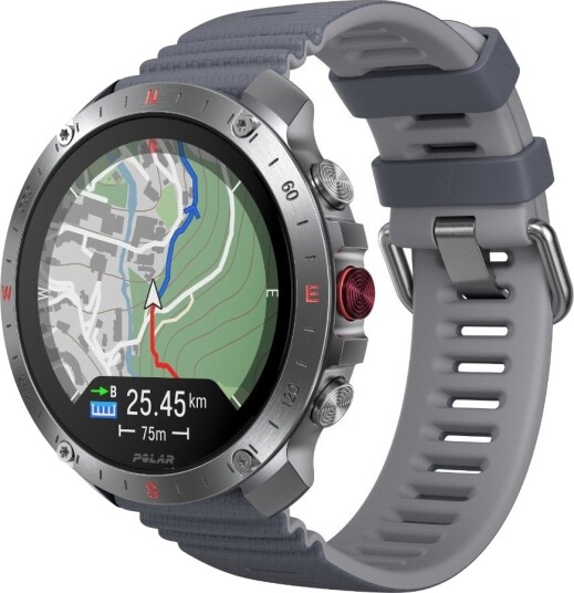 POLAR GRIT X2 PRO PREMIUM UTENDØRS SPORTSKLOKKE, SØLV/GRÅ S-L POLAR GRIT X2 PRO PREMIUM UTENDØRS SPORTSKLOKKE, SØLV/GRÅ S-L