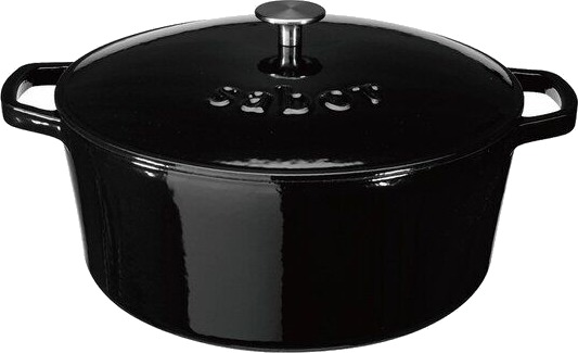 Sabor - Støpejernsgryte 9,5L svart Sabor - Støpejernsgryte 9,5L svart