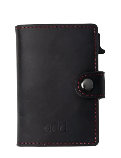 edd. Rfid Leather/Alu Card Holder   Black   ONE SIZE