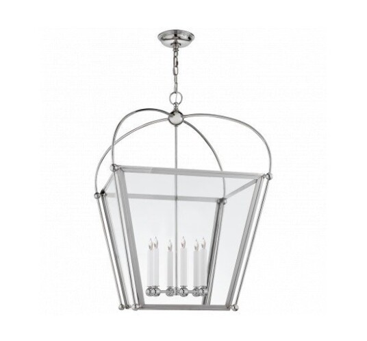 Riverside Large Lantern Polished Nickel
