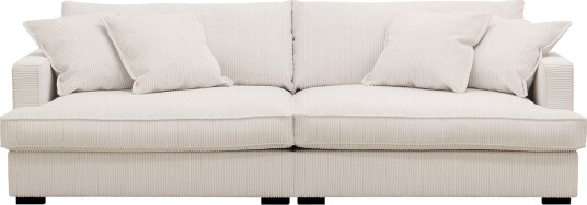 Rossita Lyx 3 seters ekstra dyp sofa i manchester Naturhvit