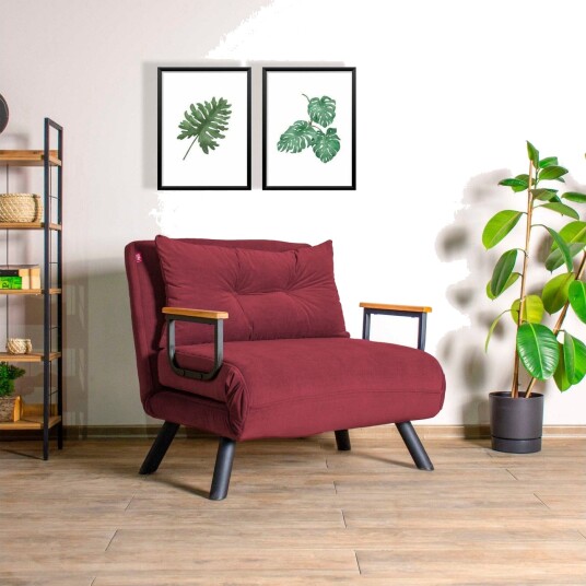Alfredton Sovelenestol 175x60 cm - Rød