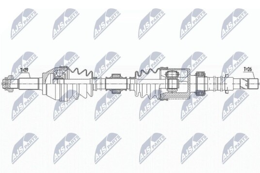Nty Drivaksel NTY NPW NS 094