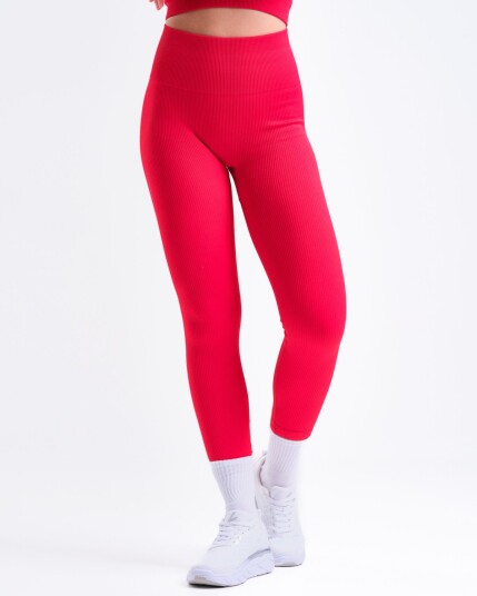 Bumpro Perfect Rib Tights Red Chili XS