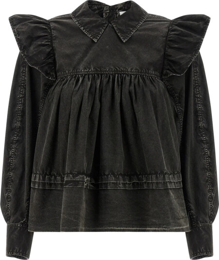 Ganni Dame Bluser & Skjorter Svart XS,