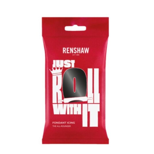 Svart Fondant Fra Renshaw 250g Svart Fondant Fra Renshaw 250g