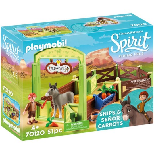Playmobil Spirit Heste Innhegning Snips & Senor Carrots 70120