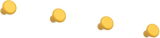 Essem Design Classic knagg liten 4 pakning Sun yellow