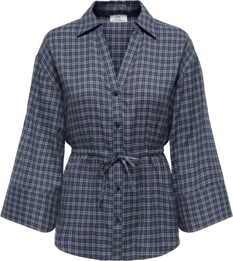 JDY Jdyrikka 7/8 Tunnel Shirt Wvn Blue XS