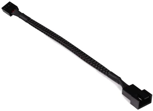 Alphacool 4-Pin Fan Extension Cable 15cm Black 18673