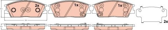 Bremseklosser TRW GDB2516