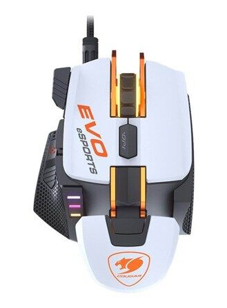 Cougar 700M EVO - White - Gaming mus - Optisk - 8 - Svart Cougar 700M EVO - White - Gaming mus - Optisk - 8 - Svart