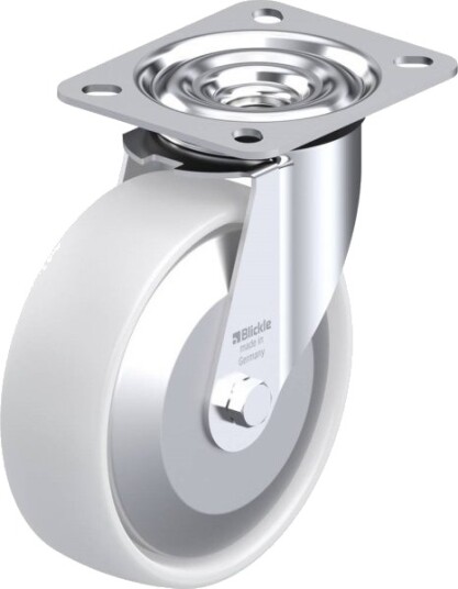 Blickle 352211 Le-Po 125G-Fa Hjul – Hjuldiameter: 125 Mm – Bæreevne (Maks.): 150 Kg – 1 Stk