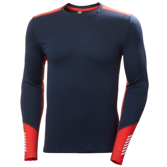 Helly Hansen Herre Lifa Merino Mellomvekt Crew Basislag Lifa® S S