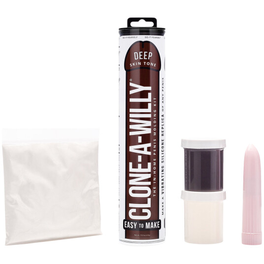 Clone-A-Willy DIY Homemade Dildo Clone Kit Deep Skin Tone   - Brun
